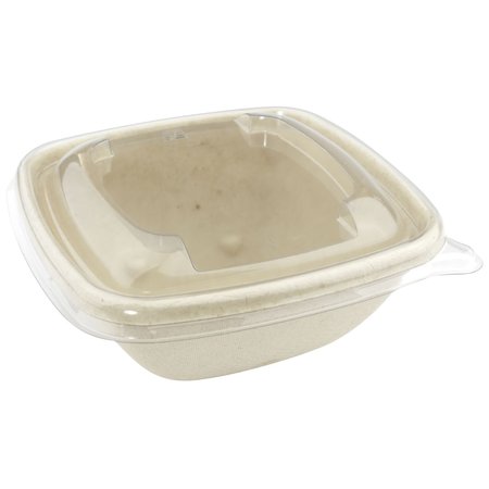 ABENA Lids, To-Go Containers Square Bowls, Clear, For use with item #133218 and 133217 133219